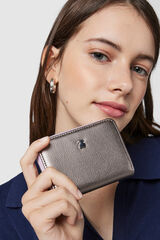 Cortefiel New Dubai Saffiano silver purse Grey