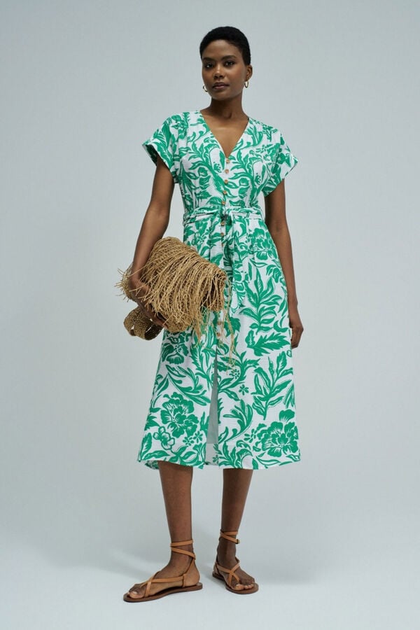 Salsa Jeans Vestido com estampado floral Verde