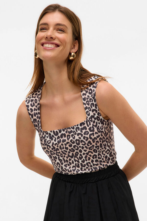 Vero Moda Top tirante ancho Cinzento