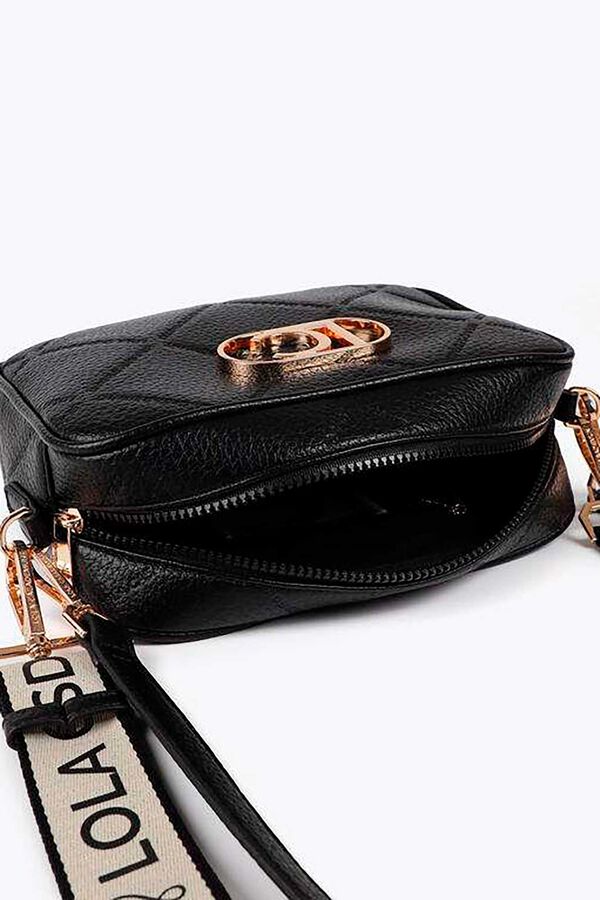 Lola Casademunt Bolsa de ombro com monograma Preto