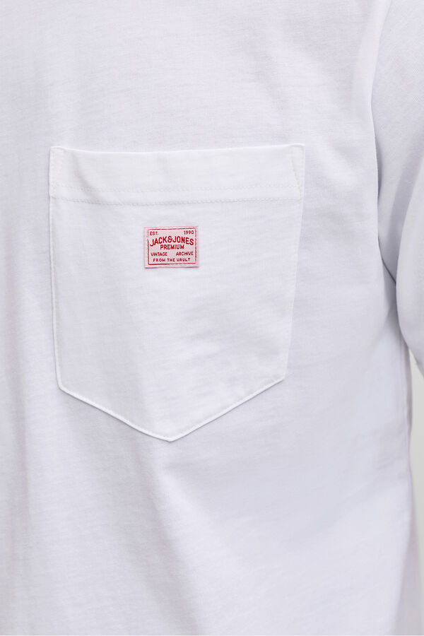 Jack & Jones T-shirt manga curta bolso Branco