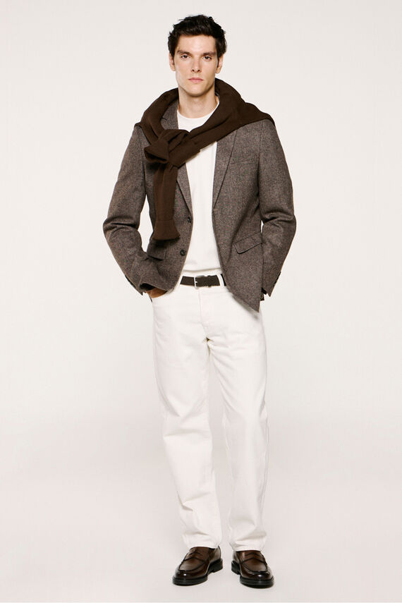 Americana de lana slim fit