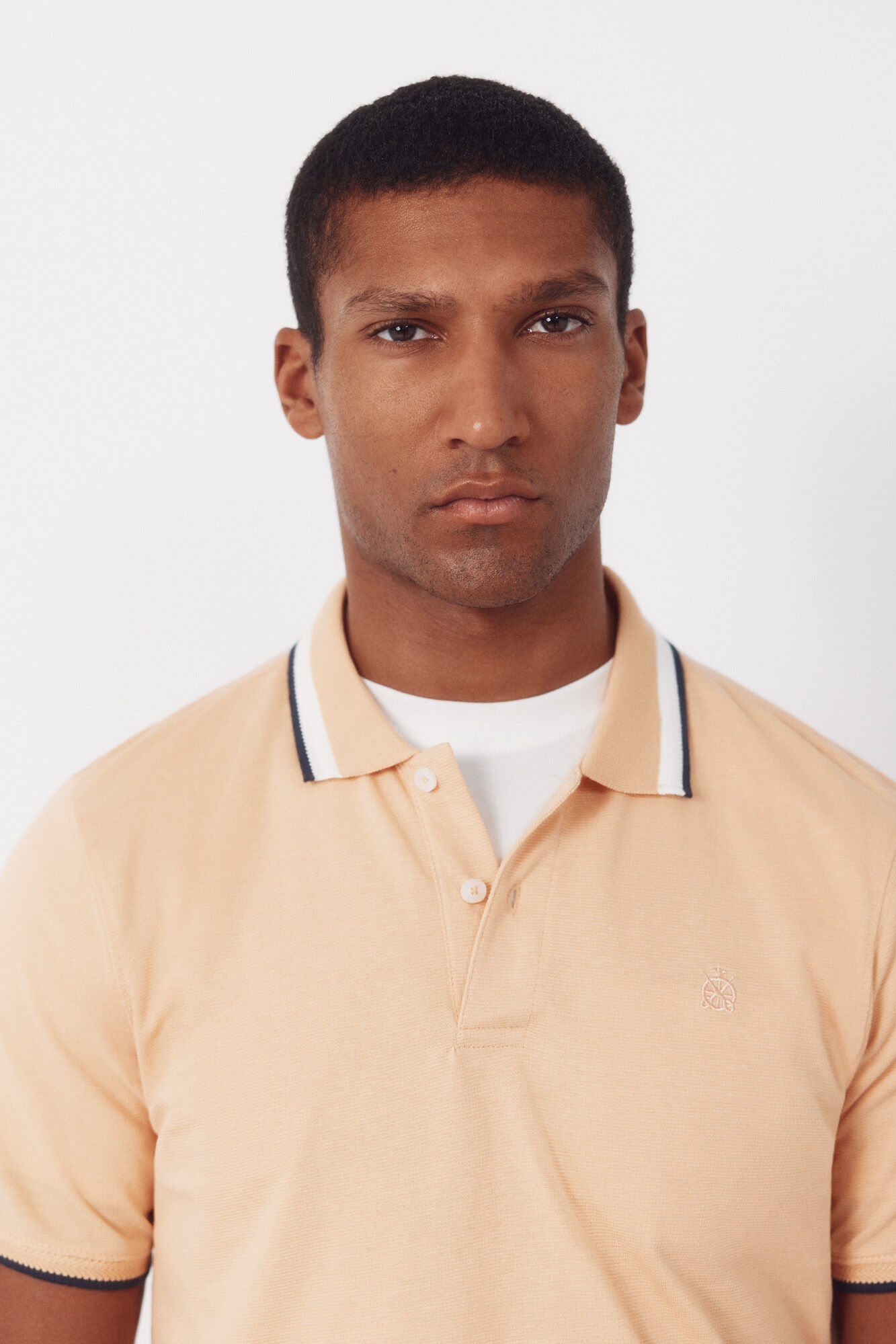 Cortefiel Fantasy neck structure polo shirt