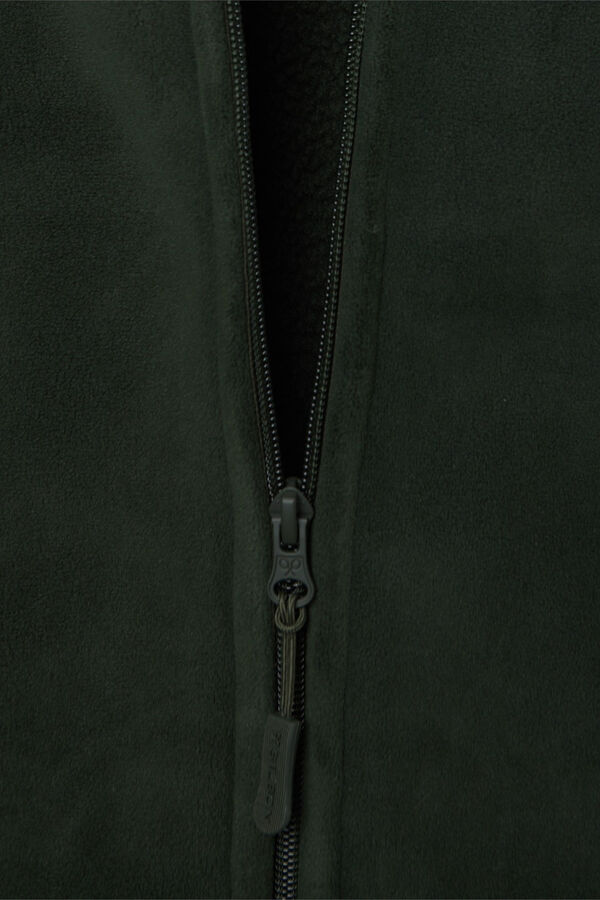 Silbon Colete de polar clássico Verde