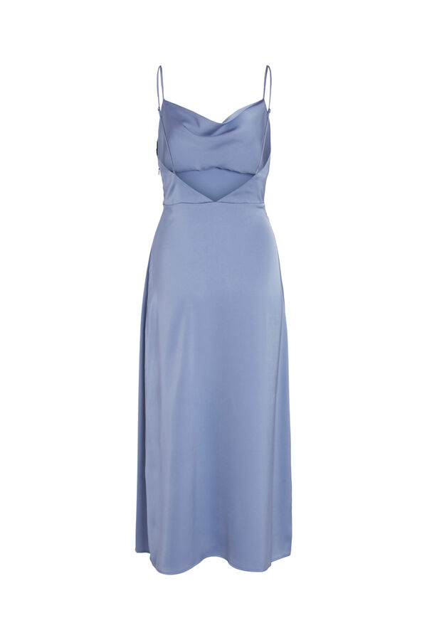Cortefiel Cami dress with straps Blue