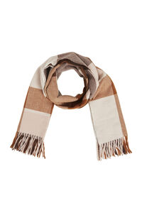 Cortefiel Checked scarf Brown
