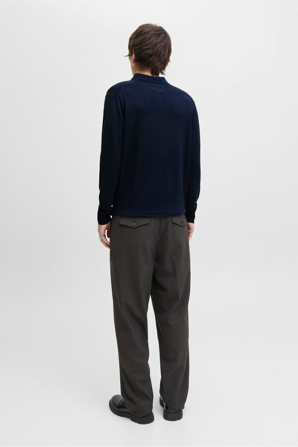 Jack & Jones Regular fit polo shirt jumper Navy