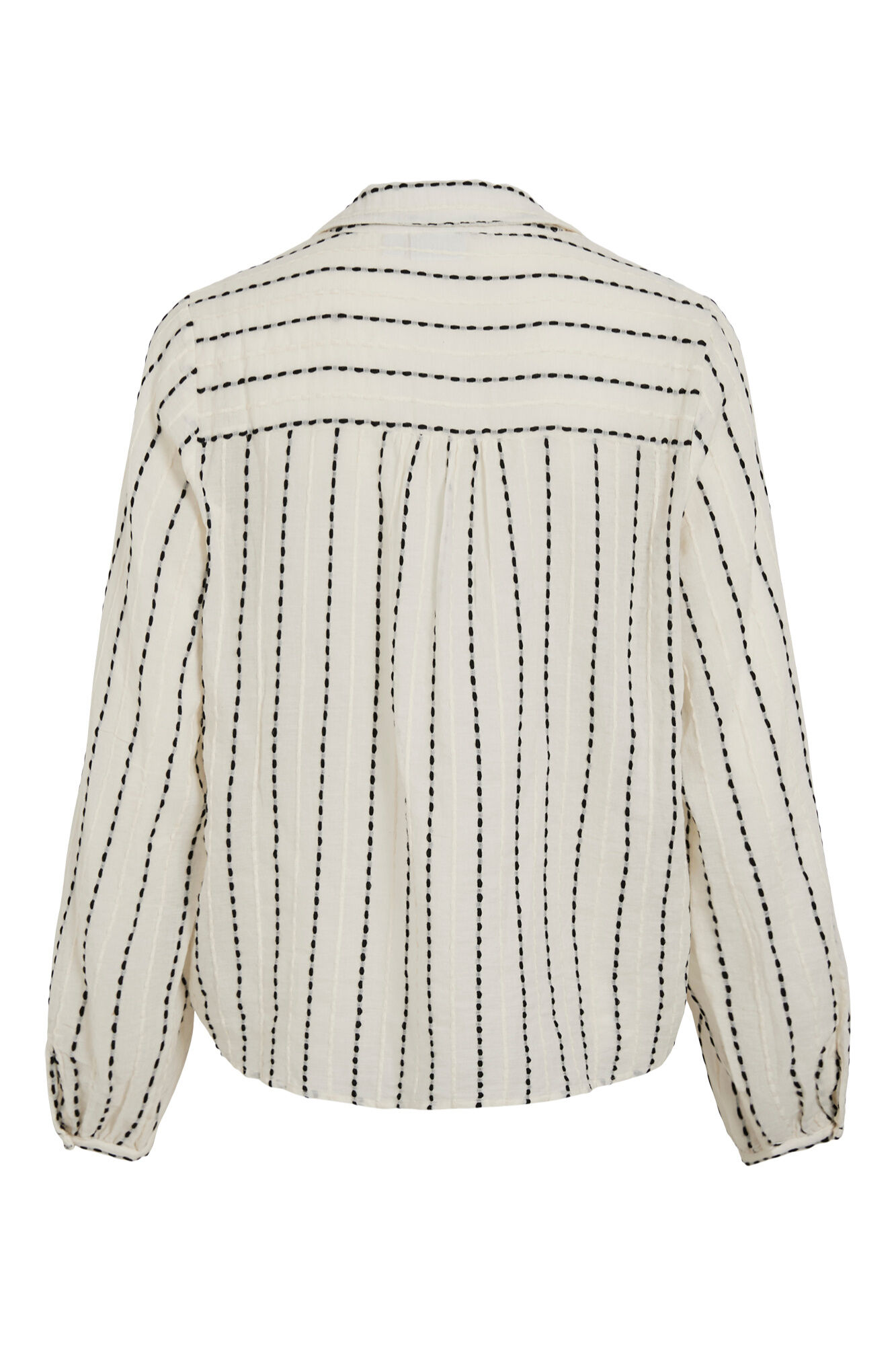 Vila Camisa de riscas bordadas
