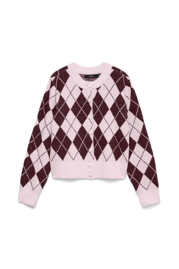 Vero Moda Casaco de malha com estampado de diamantes  Subiu