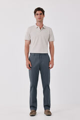 Cortefiel Print regular chinos Dark grey