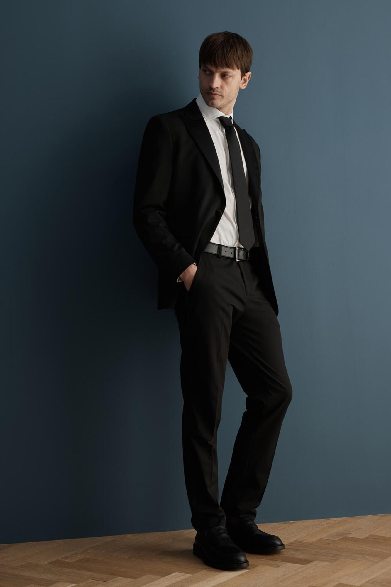 Pure superfine wool 110's Vitale Barberis Canonico tuxedo trousers |  GutteridgeUS | Men's Suits