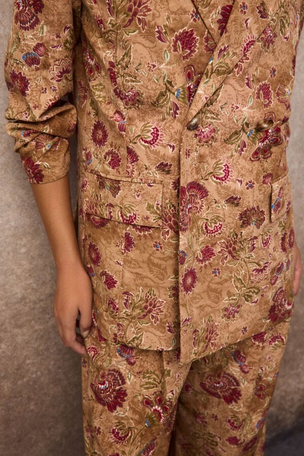 Slowlove Blazer oversized estampada Multicolorido