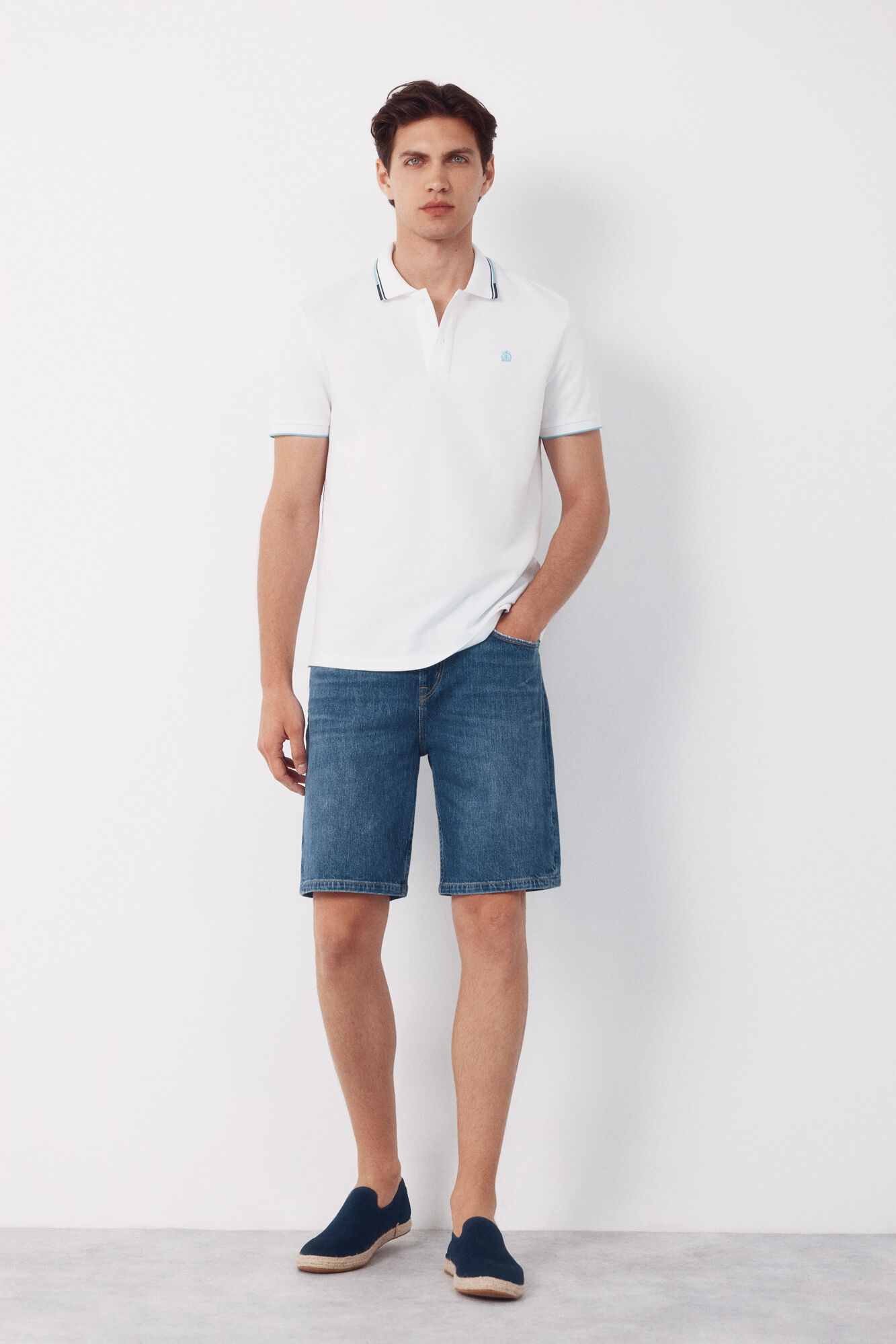 Cortefiel Polo shirt with tips