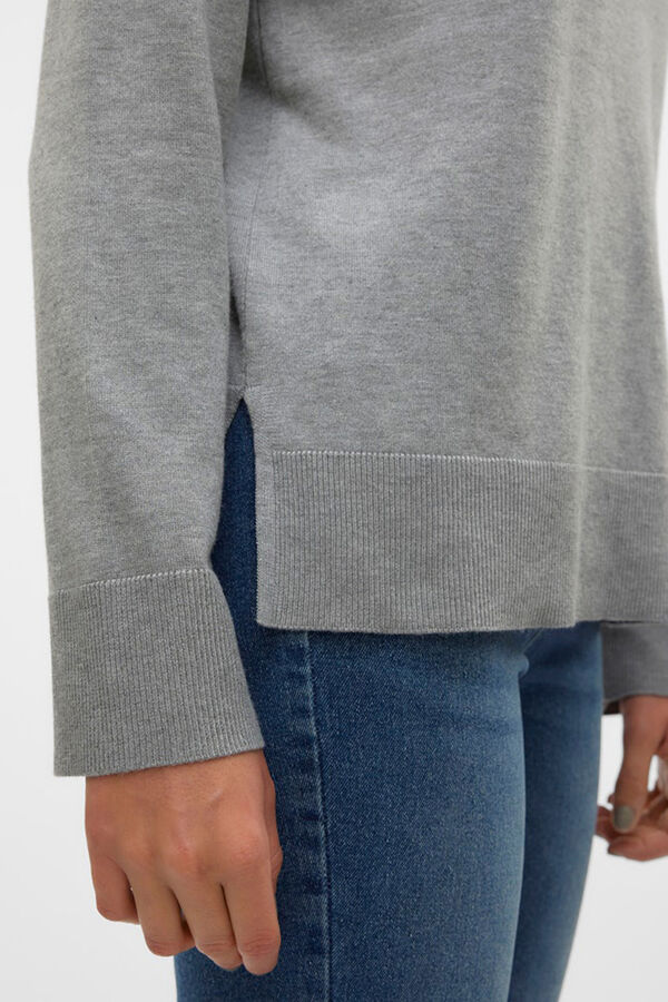 Vero Moda Camisola gola em bico Cinzento