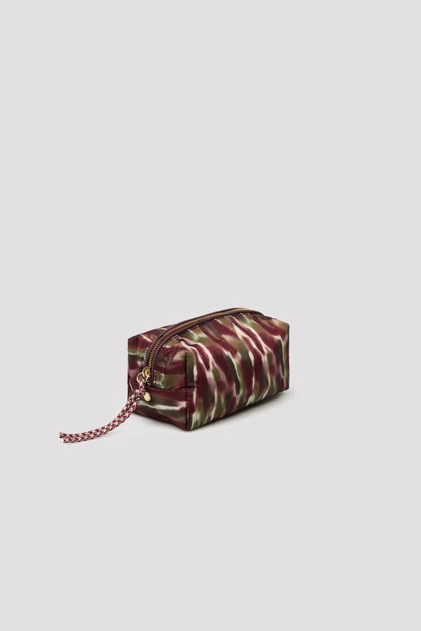 Cortefiel Printed mini vanity case Printed brown
