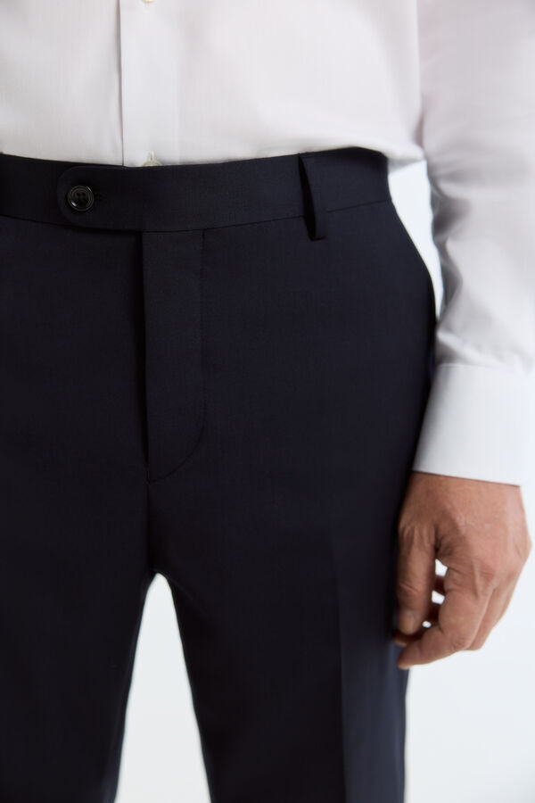 Cortefiel Blazer em tecido inteligente twill Azul