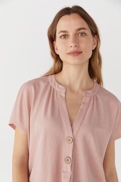 Cortefiel Comfort blouse Pink