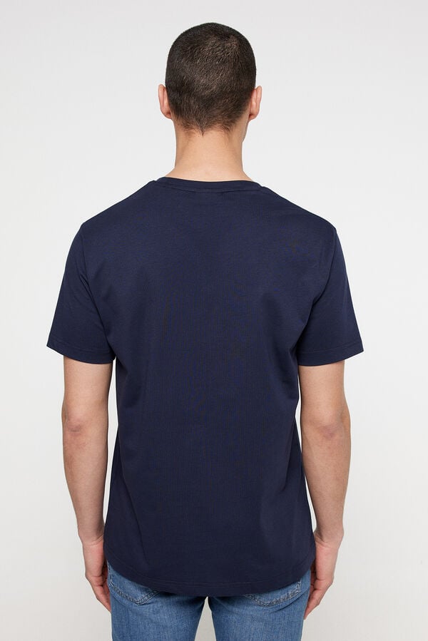 Cortefiel Camiseta manga corta Azul marino