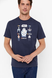 Cortefiel Camiseta estampado star wars ® Azul royal