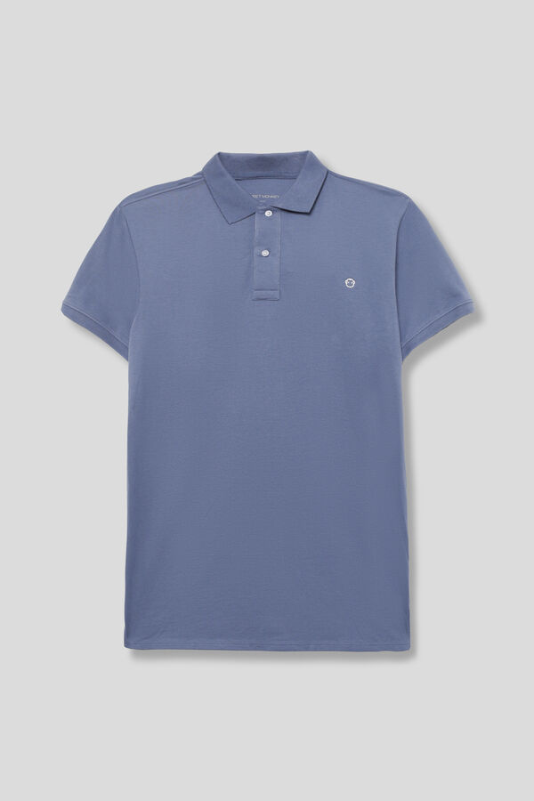 Street Monkey Essential short-sleeved polo shirt Blue
