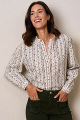 Polín Et Moi Blusa bordada Debi Tostado