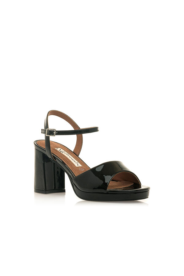 Cortefiel Cefalu heeled sandals Black
