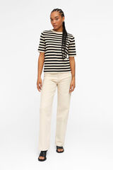 Object Short sleeve jumper Beige