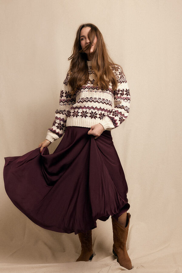 Slowlove Camisola grecas Ecru