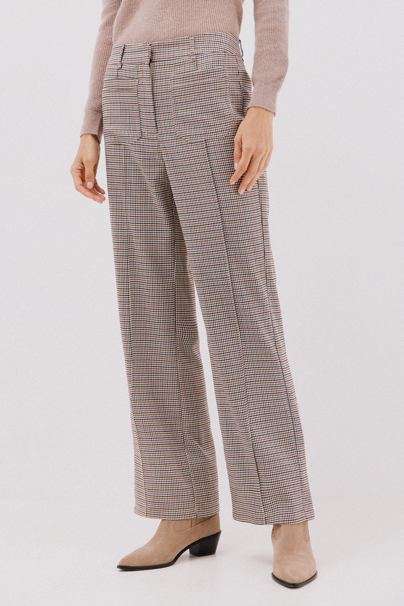Cortefiel Harris plaid pants