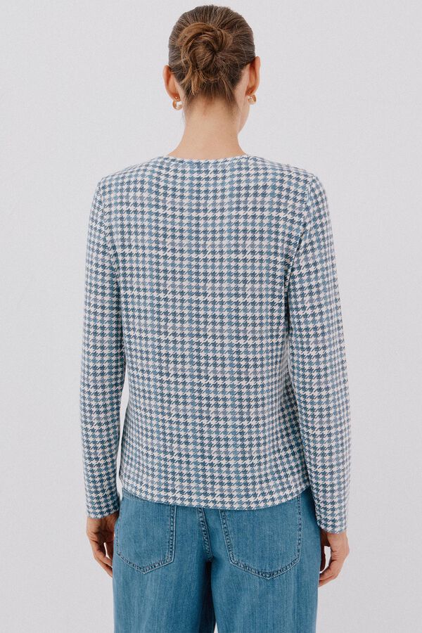 Cortefiel buttons box shirt Printed blue