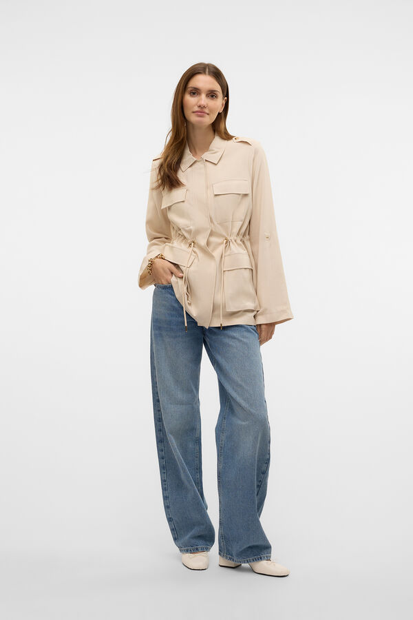 Vero Moda Long sleeve jacket with front pockets Grey