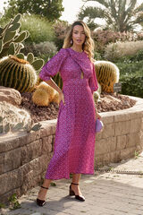 Polín Et Moi Maraba print dress Pink