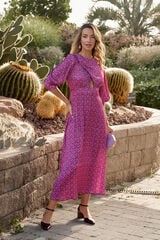 Polín Et Moi Maraba print dress Pink