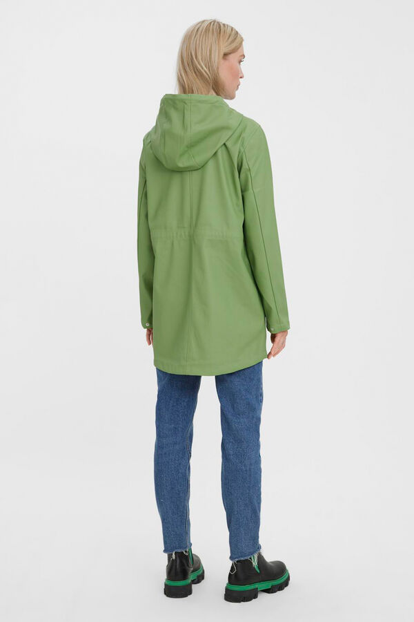 Vero Moda Chubasquero corto con capucha Verde