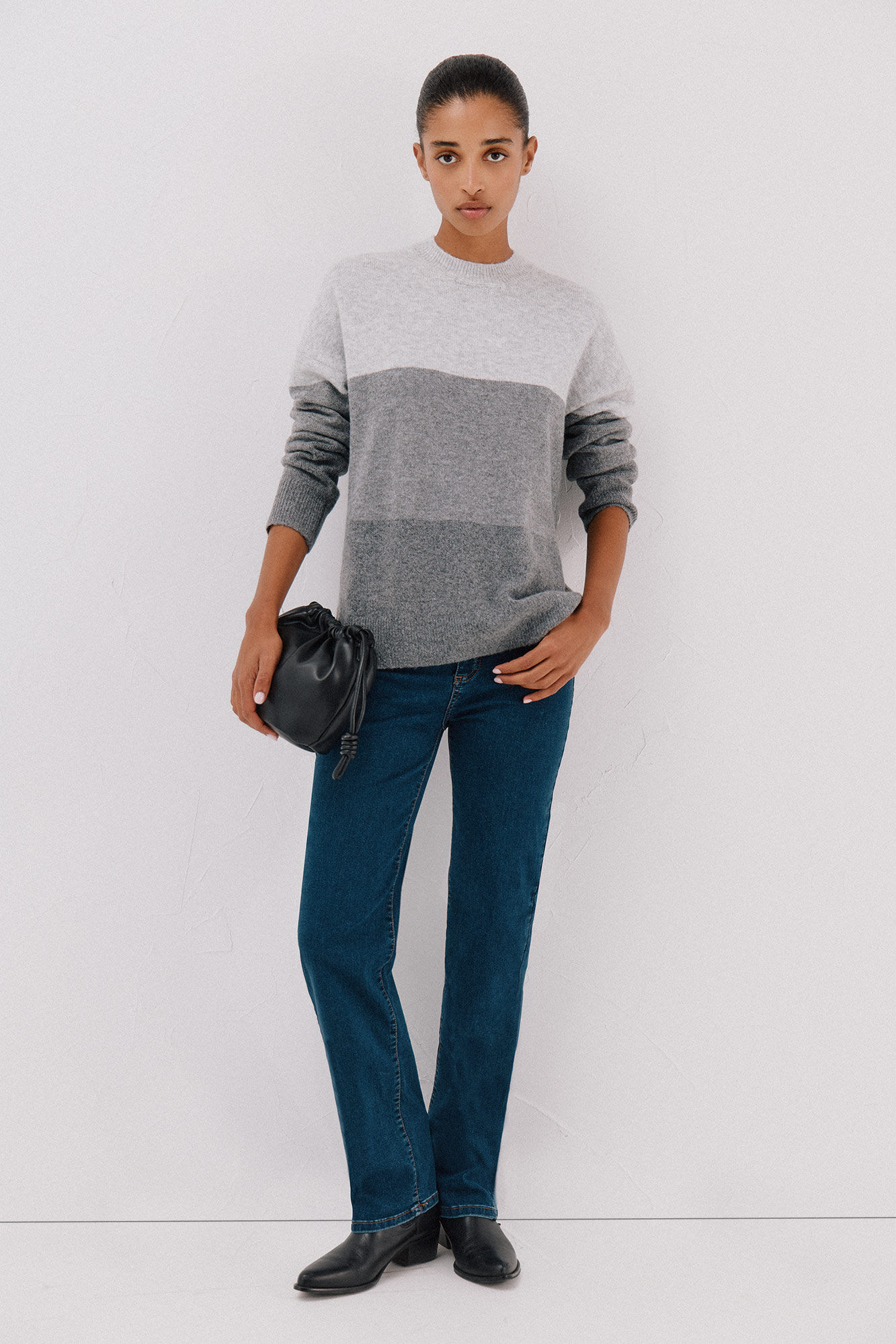 Cortefiel Striped soft feel jumper