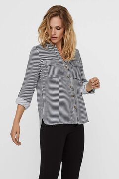 Cortefiel Shirt with pockets Ecru
