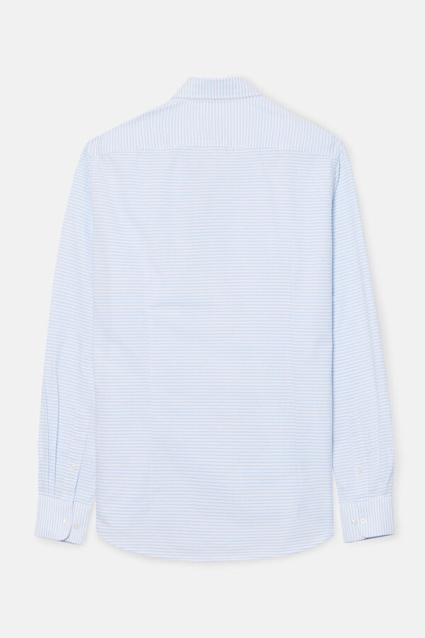 Silbon Camisa sport silbon raya horizontal celeste Azul