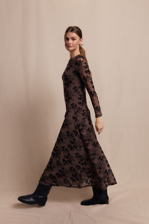 Slowlove Vestido devor&eacute; Multicolor
