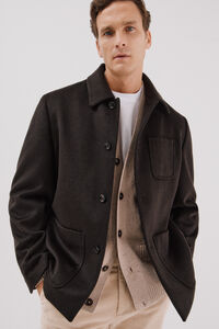 Cortefiel Wool buttons -down overshirt 
