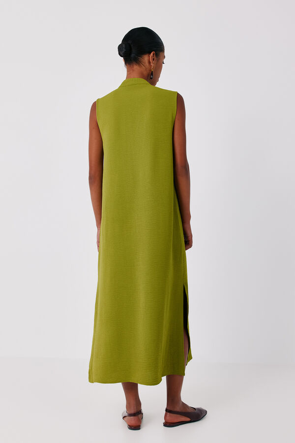 Cortefiel Tunic dress Green