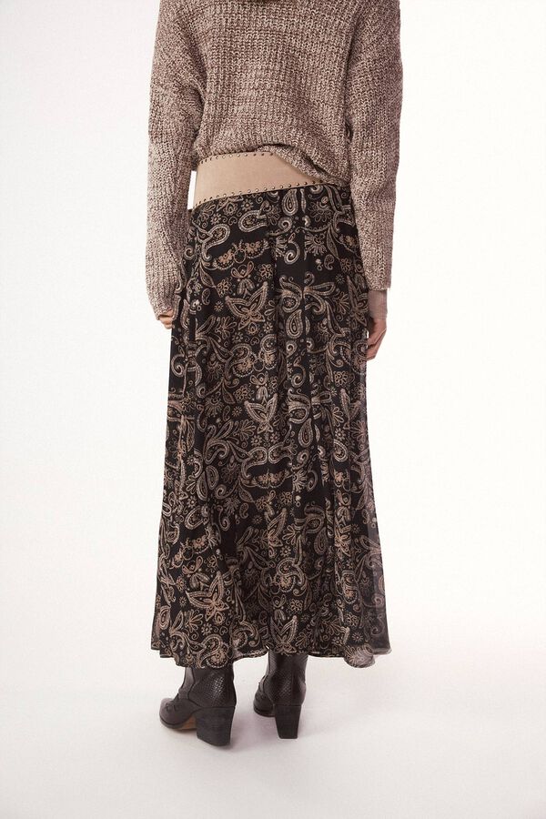 Slowlove Falda estampada con gomas Multicolorido