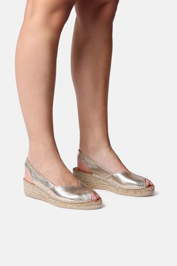 Toni Pons Alpercata de cunha de pele Dourado