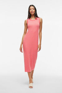 Vila Vestido midi punto con viscosa