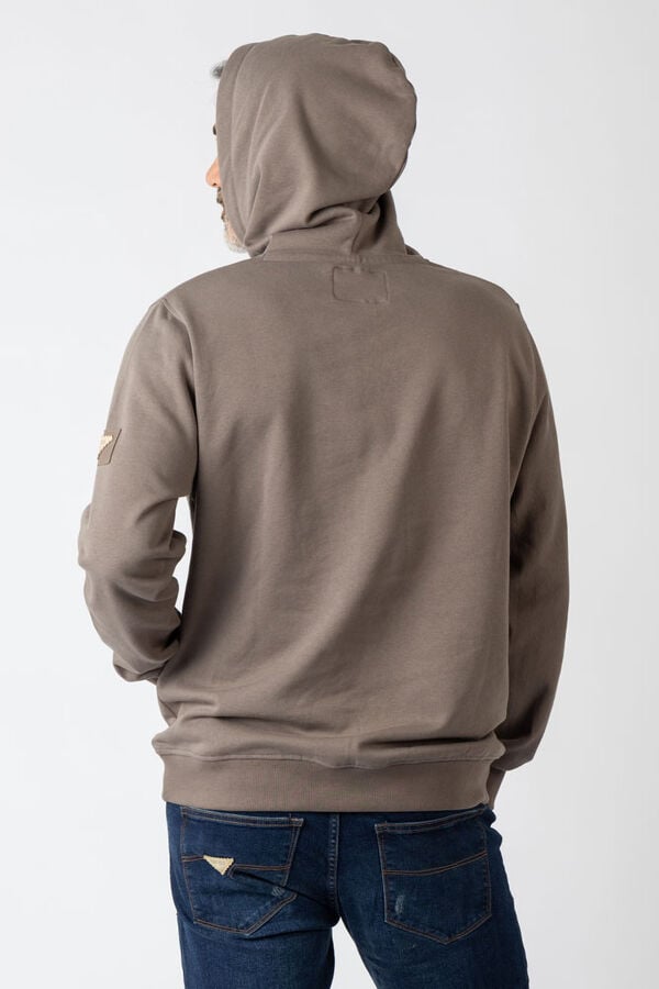 Privata Sweatshirt com capuz e bolsos Tostado
