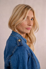 Molly Bracken Chaqueta vaquera estilo militar Azul