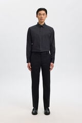 Selected Camisa Slim Fit de vestir Preto