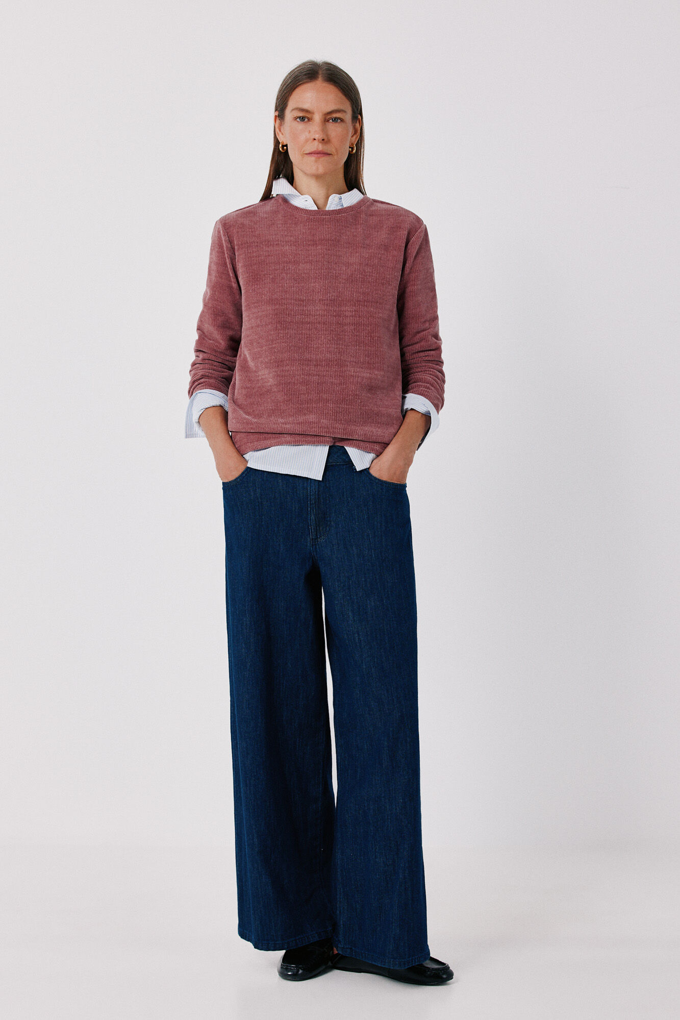 Cortefiel Chenille crew neck T-shirt