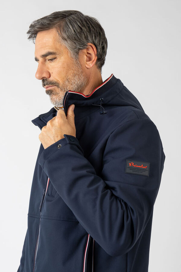 Privata Casaco softshell com capuz Azul