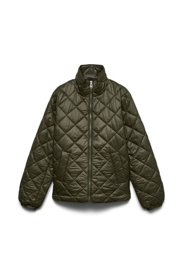 Vero Moda Casaco acolchoado gola alta Verde