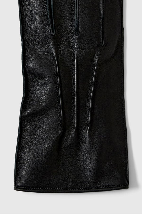 Selected Luvas 100% couro bovino Preto